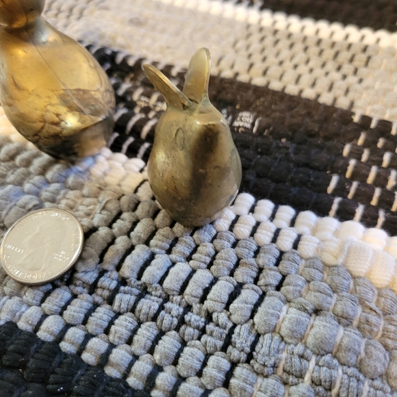 Vintage Brass Duckling and Mouse - Picture 6 of 8